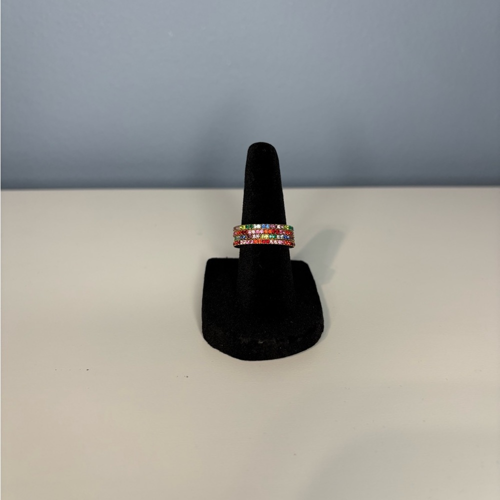 Kate Spade Multicolor Gemstone Stackable Rings - image 1
